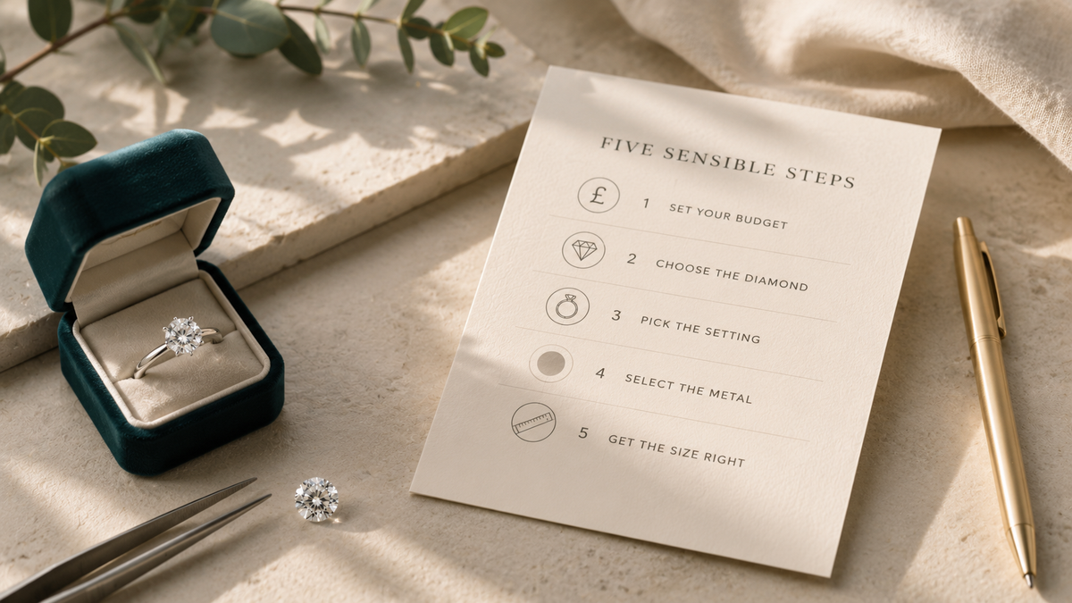 How to Choose an Engagement Ring in Five Sensible Steps