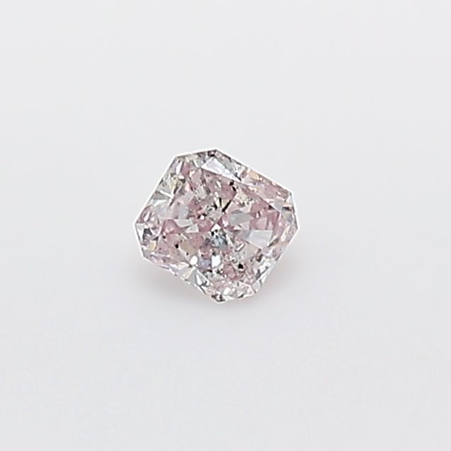 Radiant Fancy Pink Purple Natural Diamond 0.1ct loose diamond