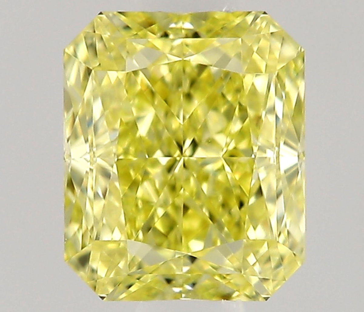 Radiant Fancy Intense Yellow Natural Diamond 0.38ct VS1 loose diamond
