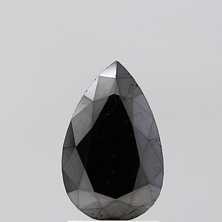 Pear Black Natural Diamond 1.69ct VVS2 loose diamond