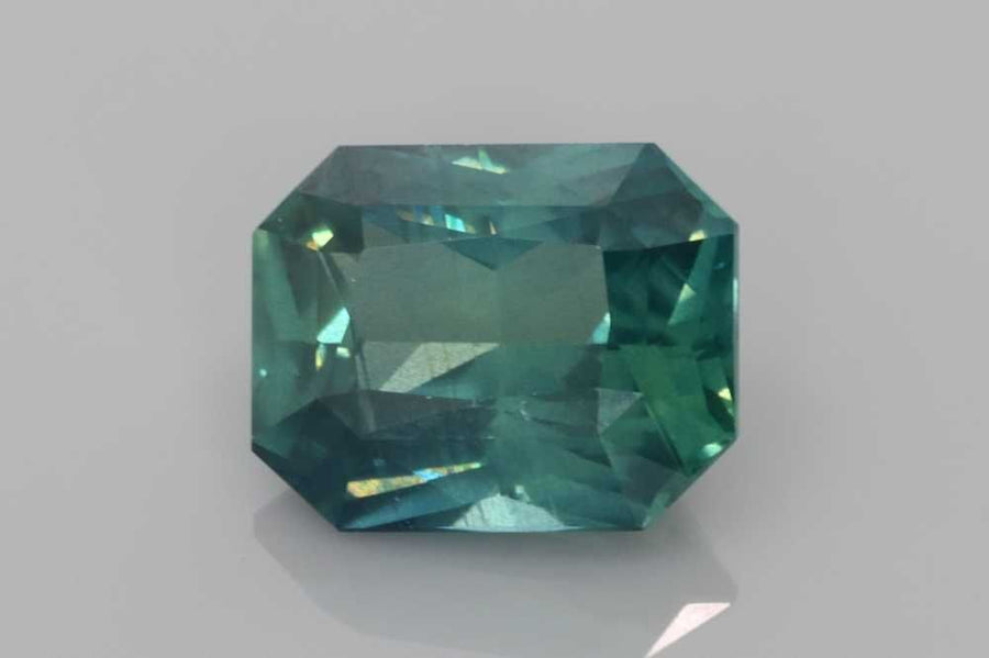 Emerald Teal Sapphire 4.14ct loose gemstone