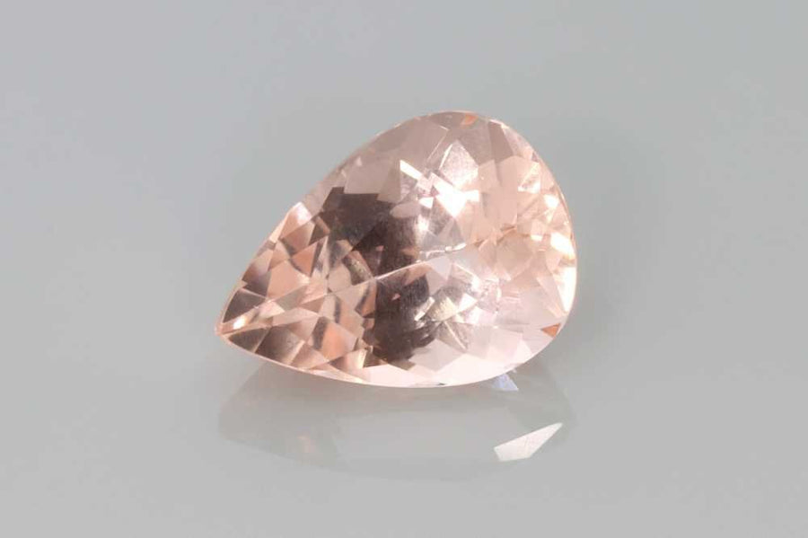 Pear Orange Morganite 2.54ct loose gemstone