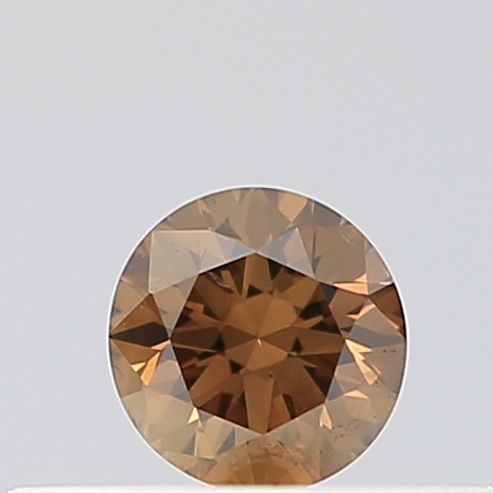 Round Fancy Dark Brown Natural Diamond 0.17ct VS2 loose diamond