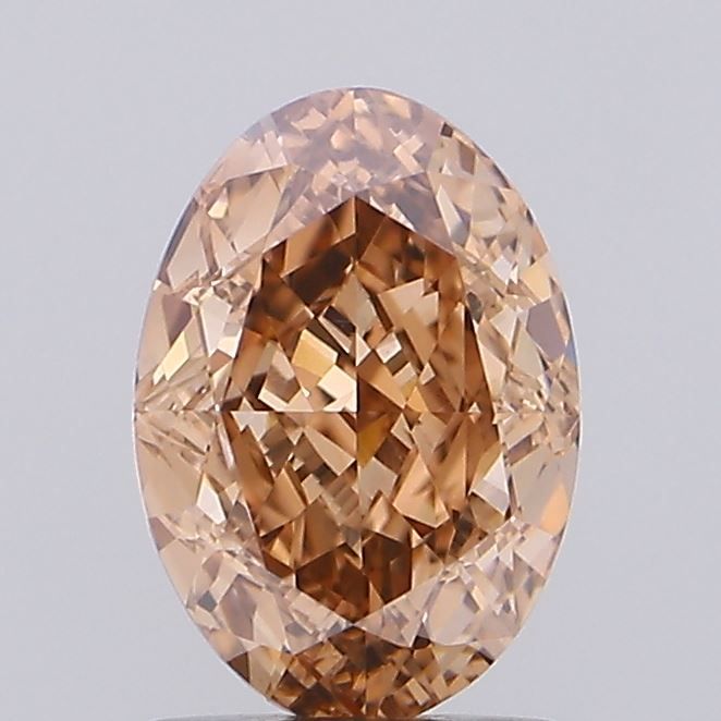 Oval Fancy Brown Lab-grown Diamond 1.56ct VVS2 loose diamond