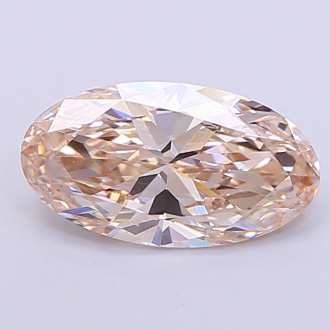 Oval Fancy Light Brown Lab-grown Diamond 1.8ct VVS2 loose diamond