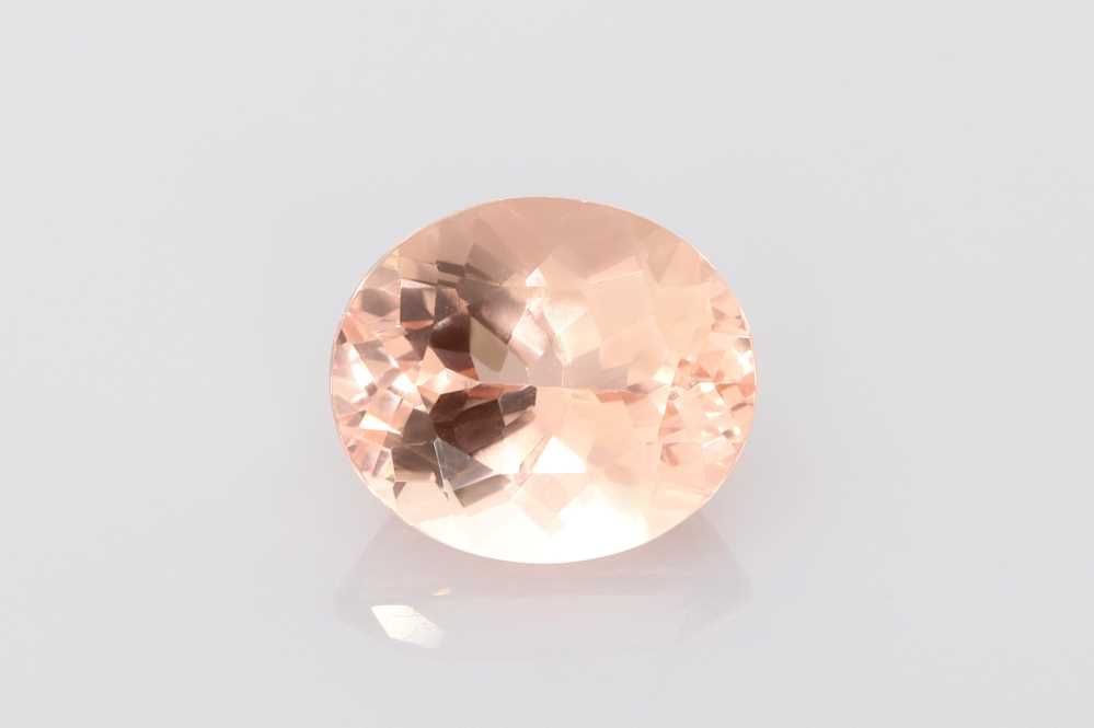 Oval Orange Morganite 7.64ct loose gemstone