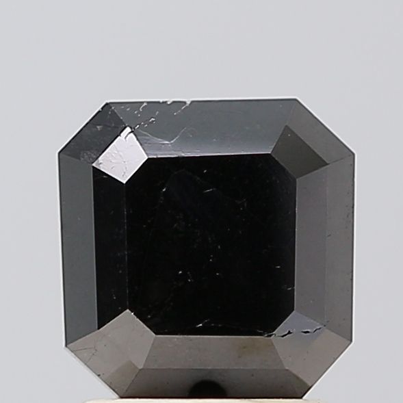 Asscher Black Natural Diamond 2.25ct VS1 loose diamond