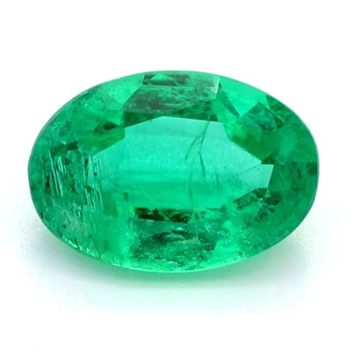 Oval Green Emerald 0.43ct loose gemstone
