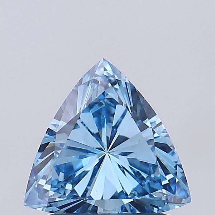 Triangular Fancy Vivid Blue Lab-grown Diamond 1.07ct VVS2 loose diamond