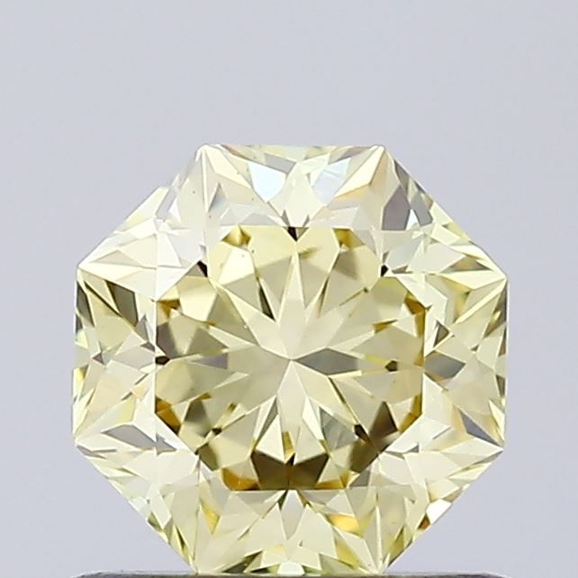 Octagonal Fancy Yellow Lab-grown Diamond 0.8ct VS1 loose diamond