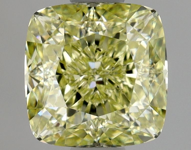 Cushion Fancy Light Yellow Green Natural Diamond 1.09ct SI1 loose diamond