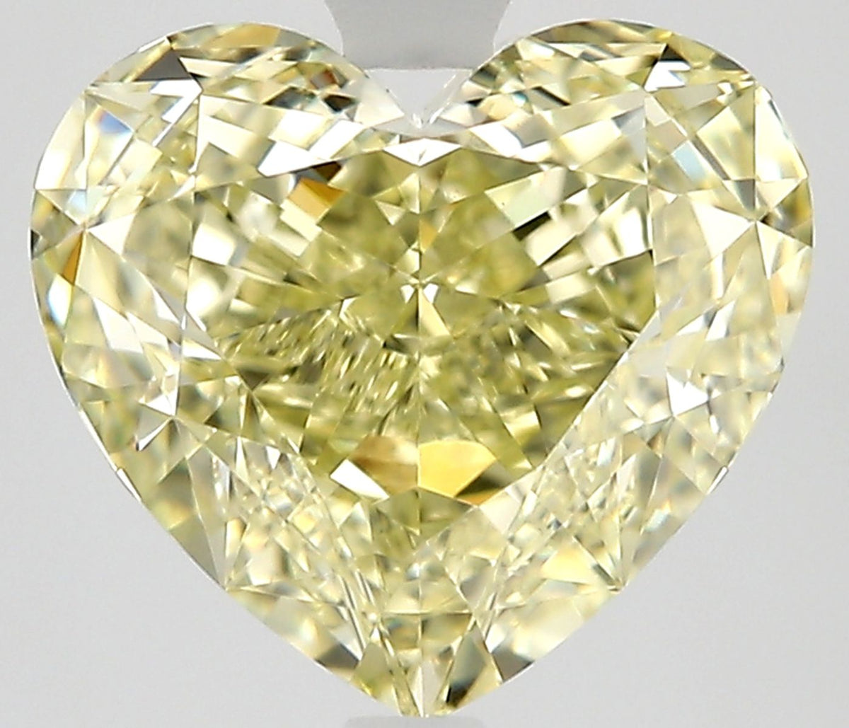 Heart Fancy Light Yellow Natural Diamond 2.06ct VS2 loose diamond
