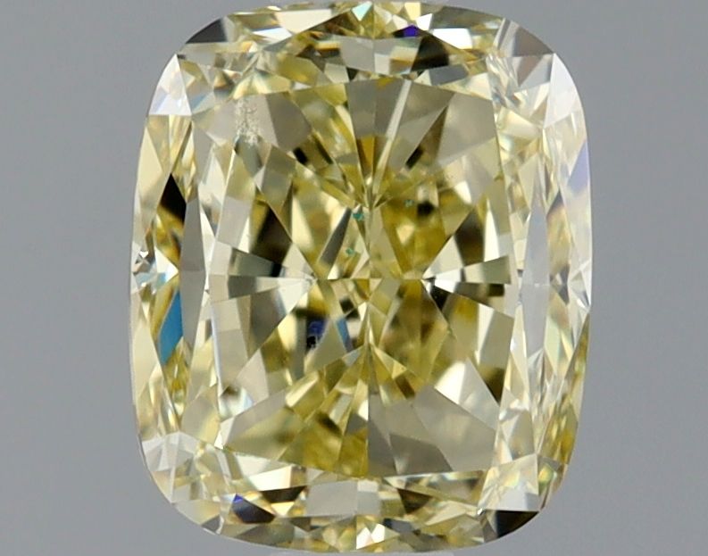 Cushion Fancy Light Brownish Yellow Natural Diamond 0.9ct VS2 loose diamond