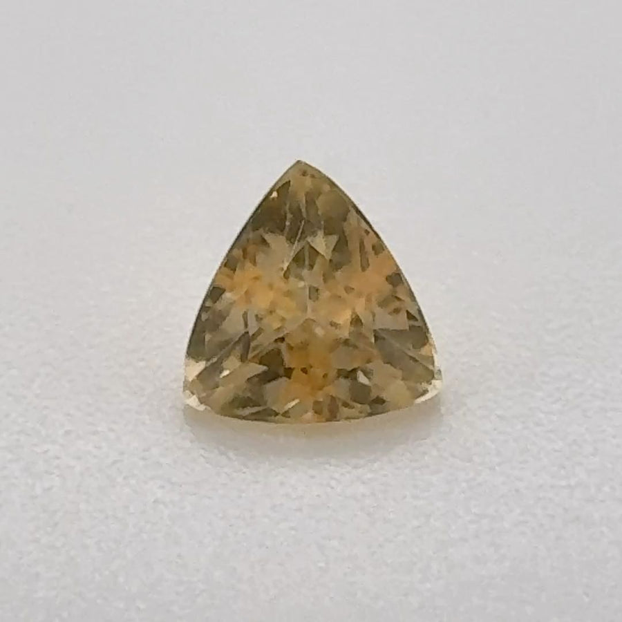 Trilliant Yellow Topaz 0.53ct loose gemstone