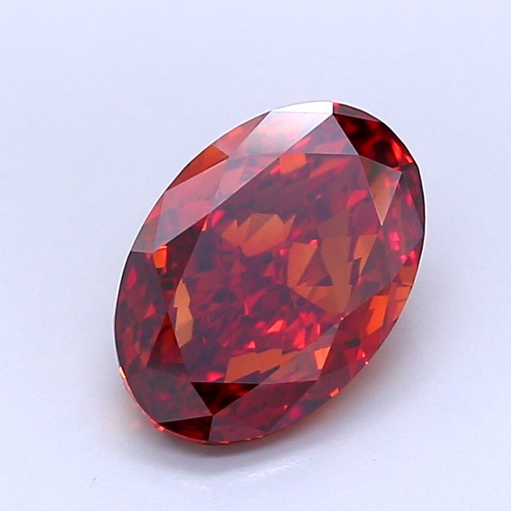 Oval Fancy Vivid Orange Lab-grown Diamond 2.03ct VS1 loose diamond