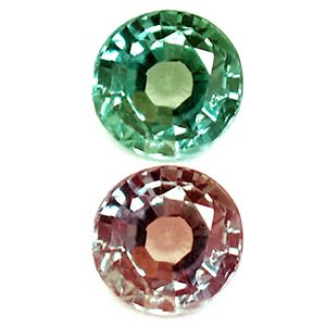 Round Green Alexandrite 0.2ct loose gemstone
