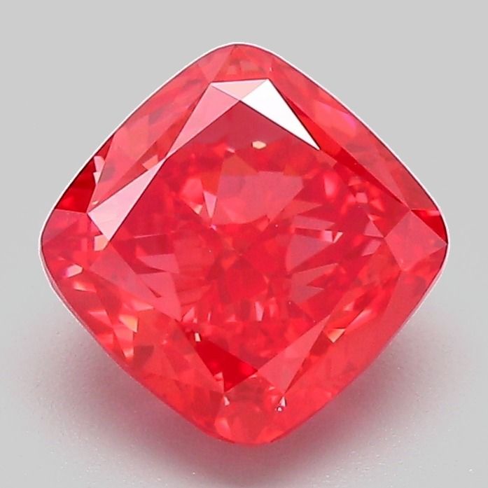 Cushion Fancy Vivid Red Lab-grown Diamond 2.07ct VVS2 loose diamond