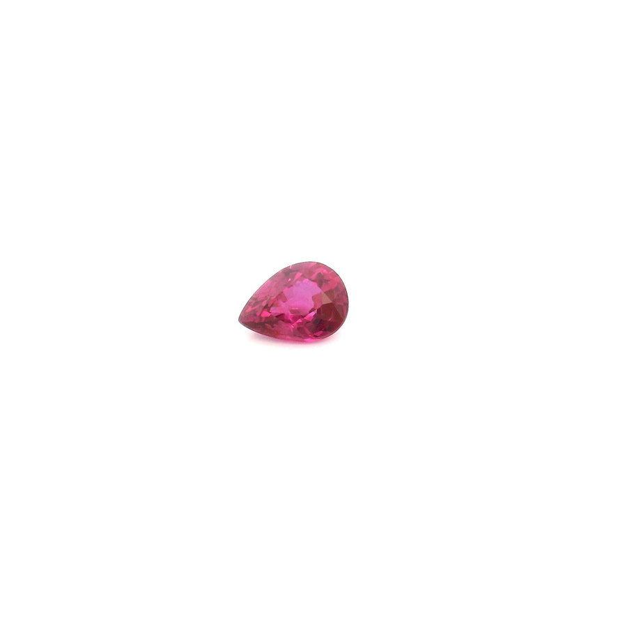 Pear Red Ruby 0.34ct loose gemstone