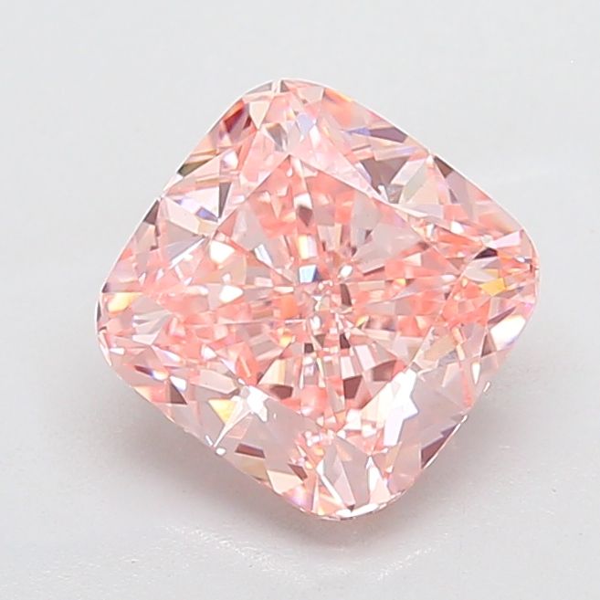 Cushion Fancy Vivid Pink Lab-grown Diamond 4.03ct VS1 loose diamond