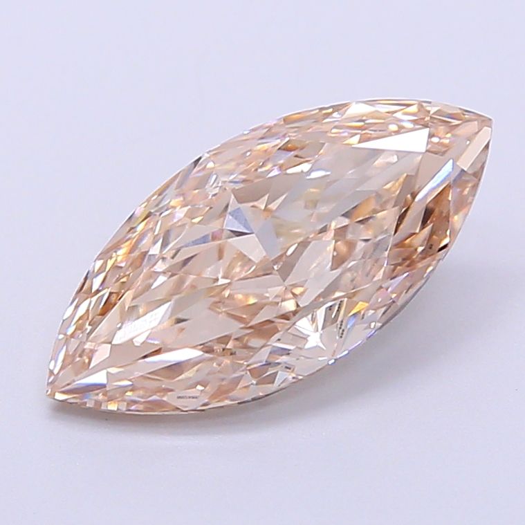 Marquise Very Light Brown Lab-grown Diamond 2.01ct VVS2 loose diamond