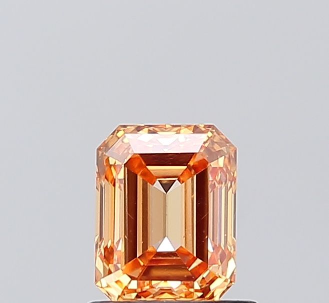 Emerald Fancy Orangey Brown Lab-grown Diamond 1ct VS2 loose diamond