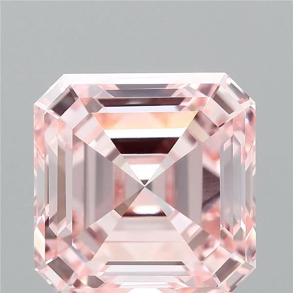 Asscher Fancy Intense Pink Lab-grown Diamond 2.5ct VVS2 loose diamond