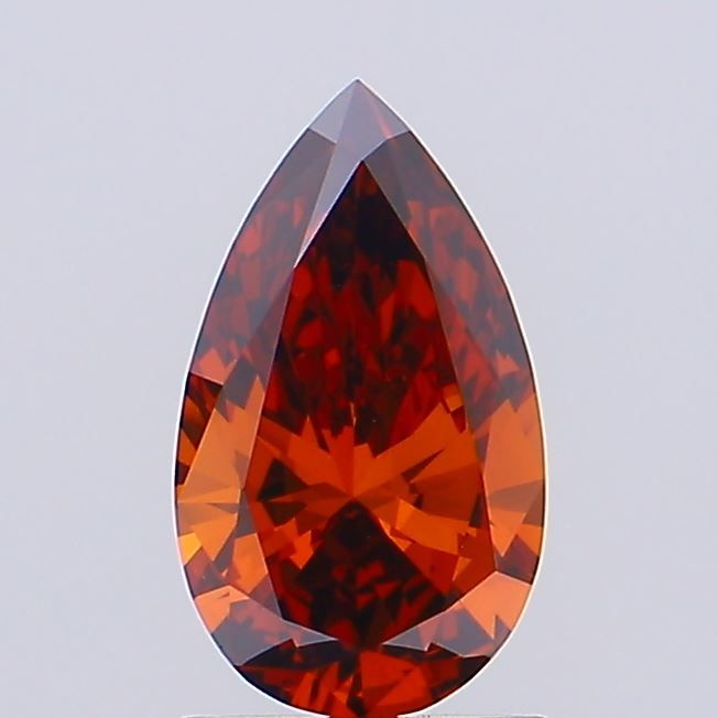 Pear Fancy Vivid Red Lab-grown Diamond 1.01ct VS1 loose diamond