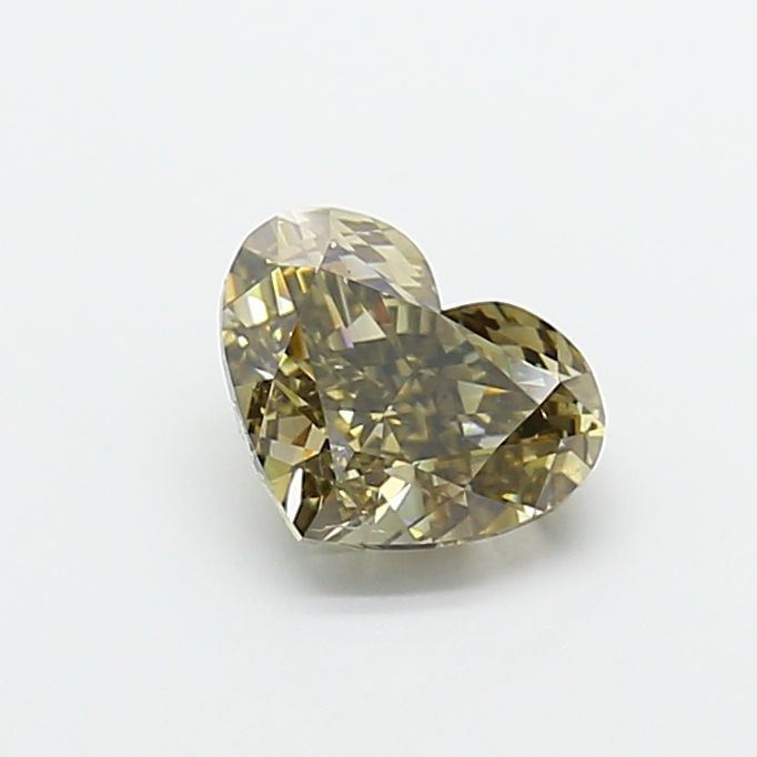 Heart Fancy Yellowish Gray Lab-grown Diamond 2.02ct VS2 loose diamond