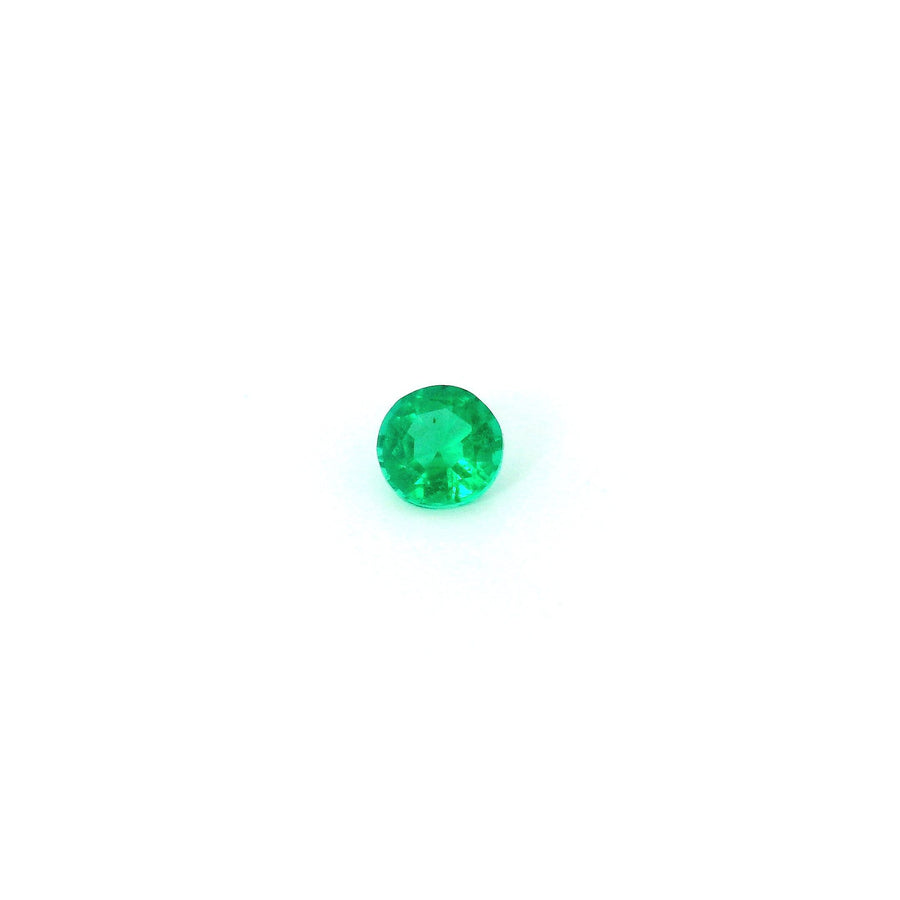 Round Green Emerald 0.18ct loose gemstone