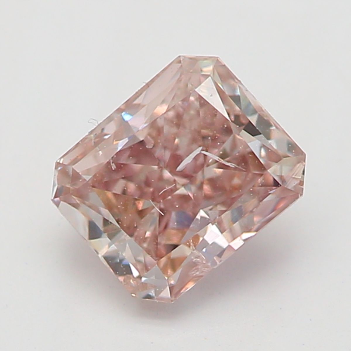 Square Radiant Fancy Brown Pink Natural Diamond 0.5ct I2 loose diamond