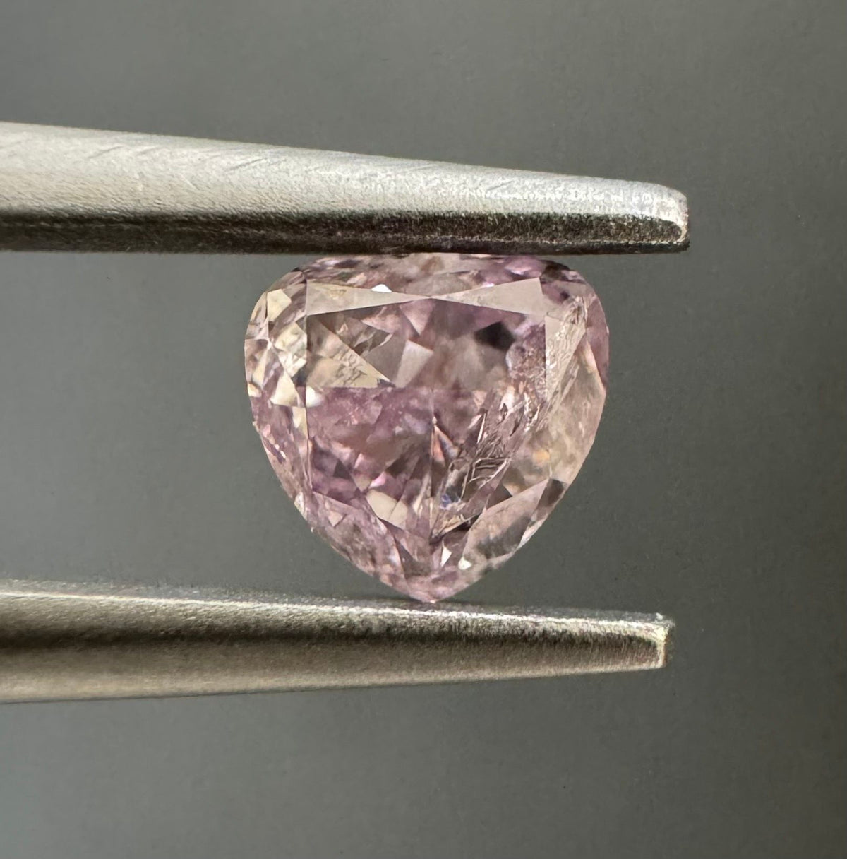 Heart Fancy Purple Pink Natural Diamond 0.28ct I3 loose diamond