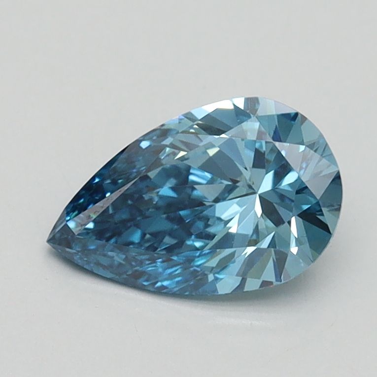 Pear Fancy Vivid Blue Lab-grown Diamond 0.8ct VS1 loose diamond