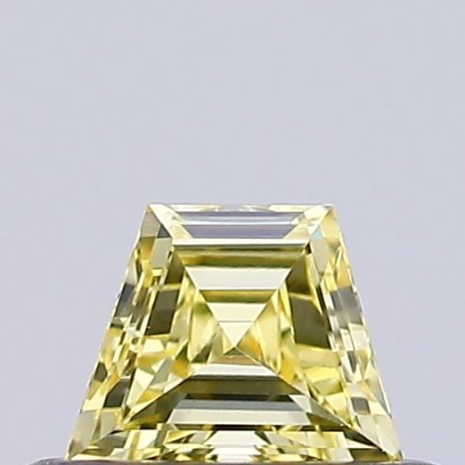 Trapezoid Fancy Intense Yellow Lab-grown Diamond 0.23ct VVS2 loose diamond