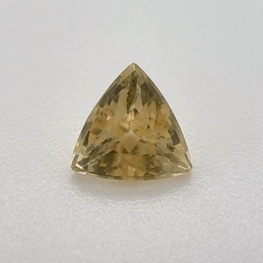 Trilliant Yellow Topaz 0.625ct loose gemstone