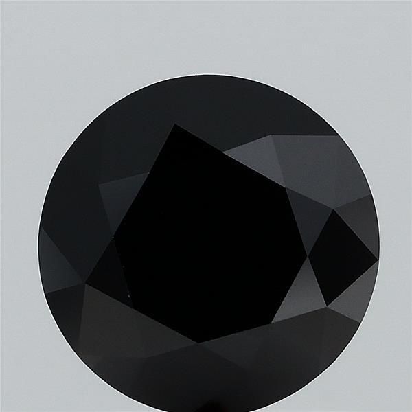 Round Fancy Black Lab-grown Diamond 0.95ct loose diamond