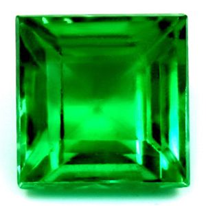 Square Green Emerald 0.84ct loose gemstone