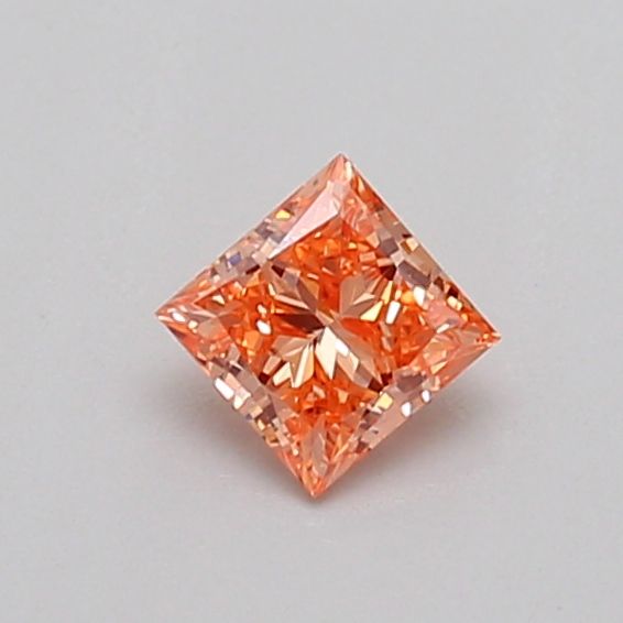 Princess Fancy Intense Brownish Orange Lab-grown Diamond 0.3ct VS1 loose diamond