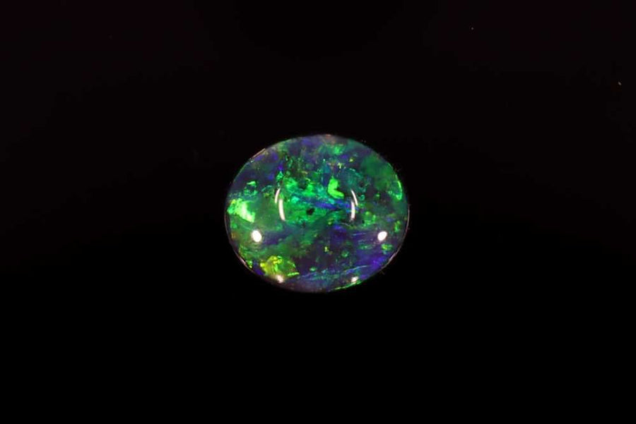 Oval Multi_color Opal 0.5ct loose gemstone