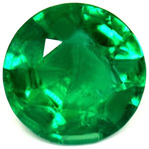 Round Green Emerald 1.03ct loose gemstone