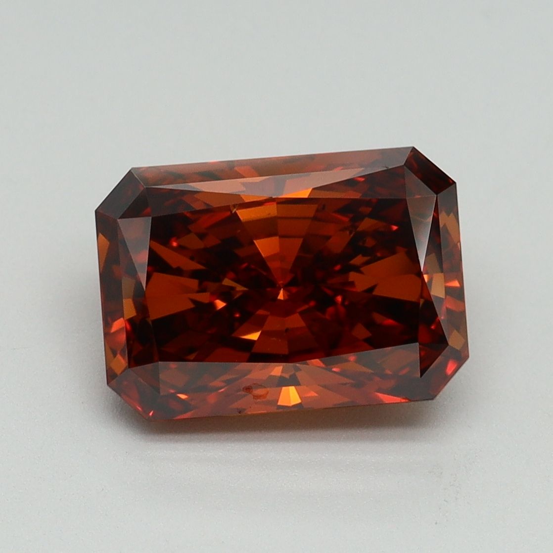 Radiant Fancy Deep Orange Lab-grown Diamond 3.01ct VS2 loose diamond