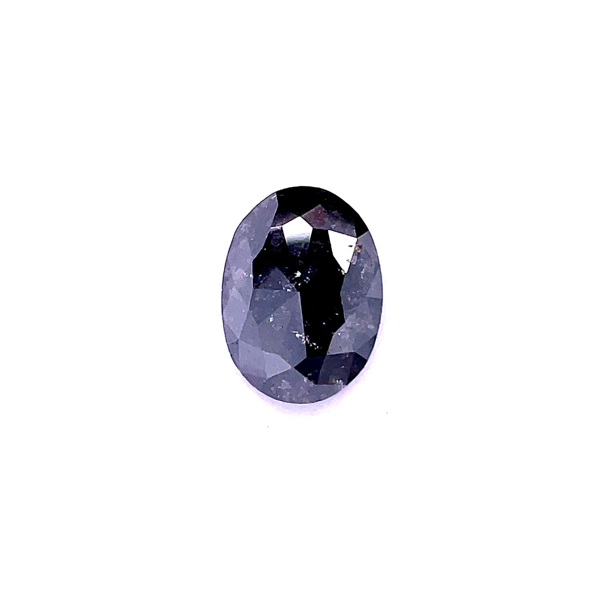 Oval Salt And Pepper Natural Diamond 2.1ct loose diamond