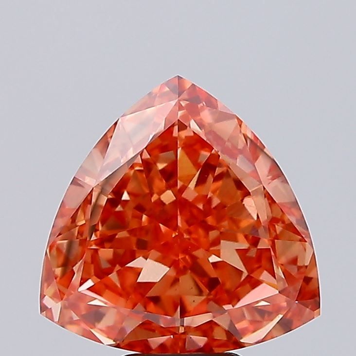 Triangular Fancy Vivid Red Lab-grown Diamond 6.8ct VS1 loose diamond