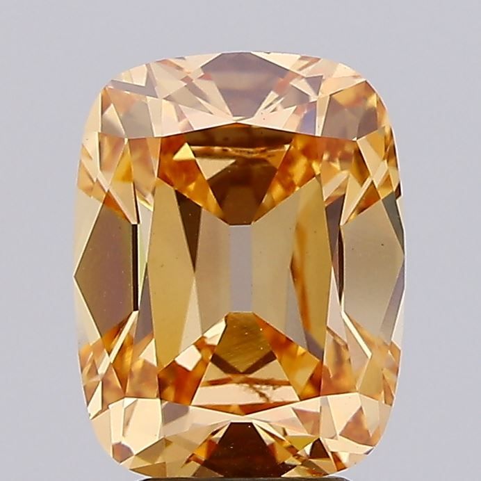 Cushion Fancy Intense Brownish Orange Lab-grown Diamond 4.02ct VS1 loose diamond
