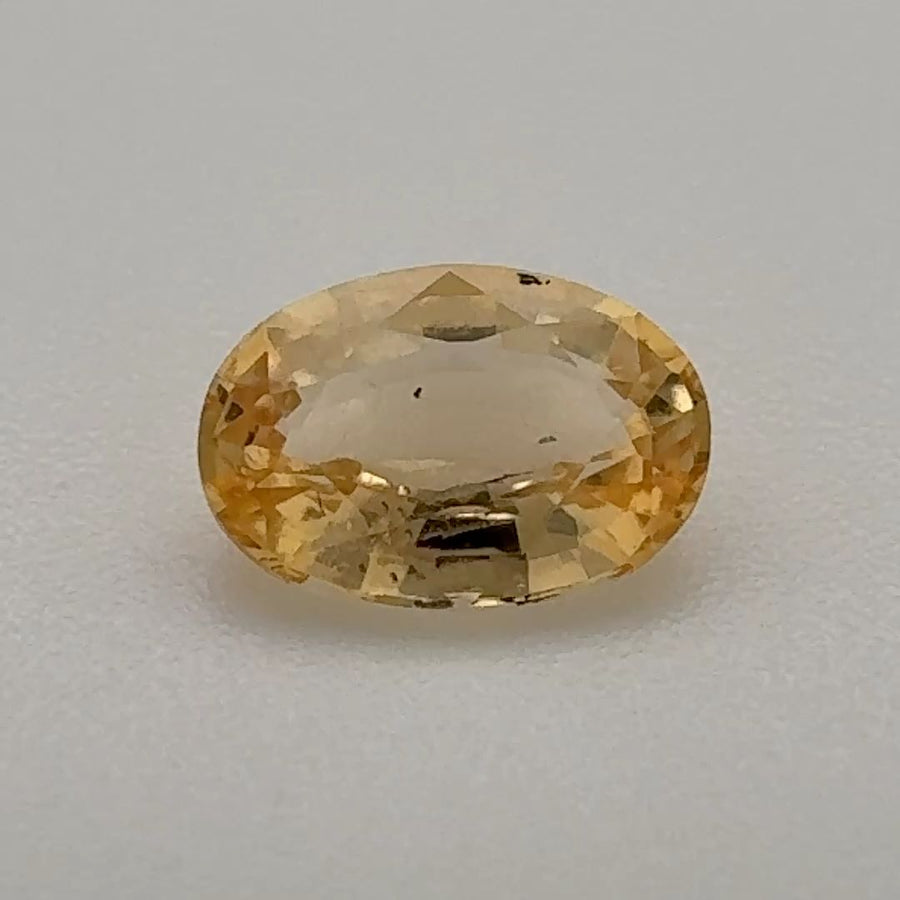 Oval Orange Topaz 0.905ct loose gemstone