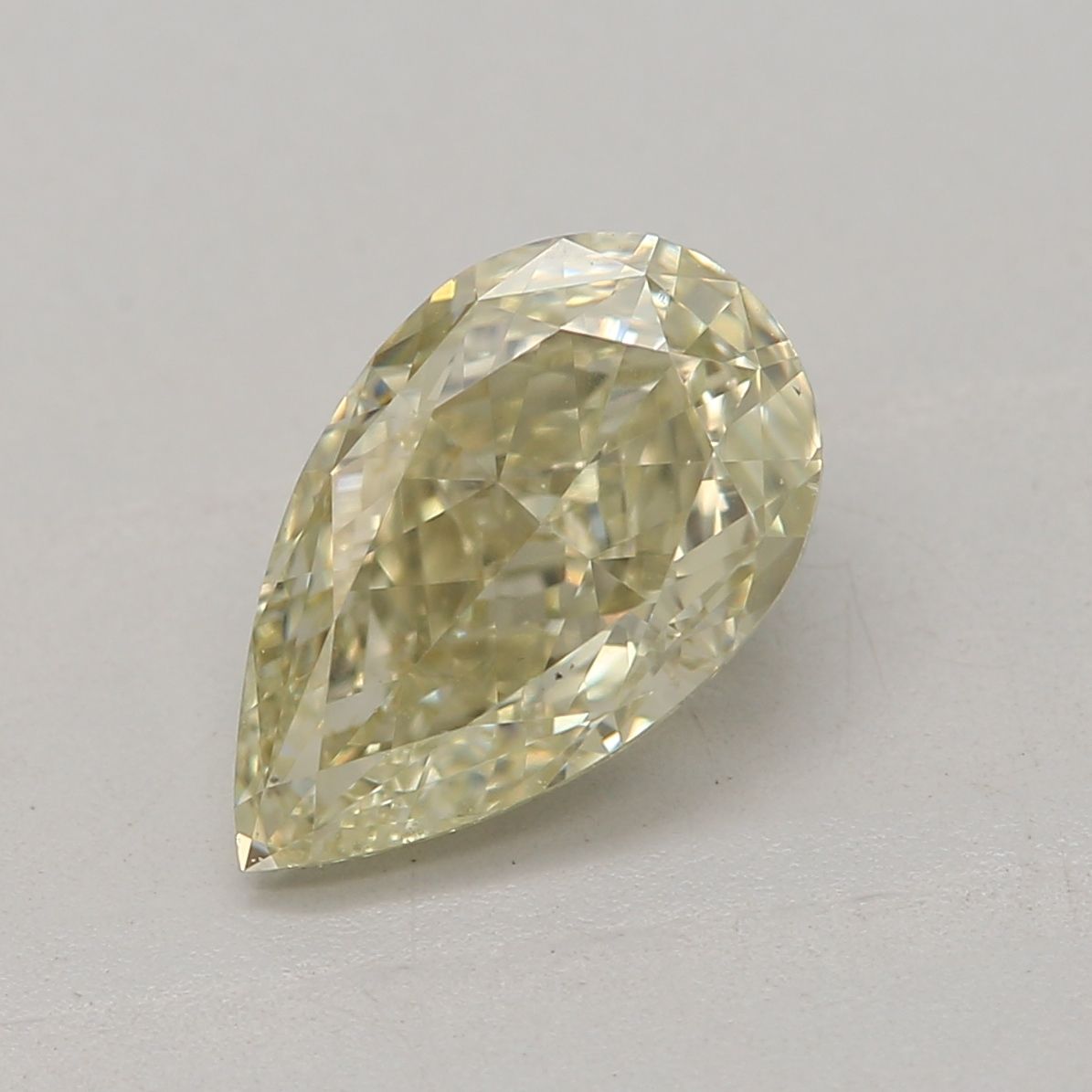 Pear Fancy Brownish Greenish Yellow Natural Diamond 1.02ct VS2 loose diamond