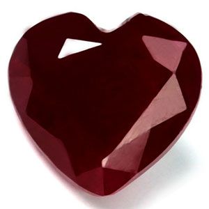 Heart Red Ruby 1.79ct loose gemstone