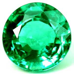 Round Green Emerald 1.3ct loose gemstone