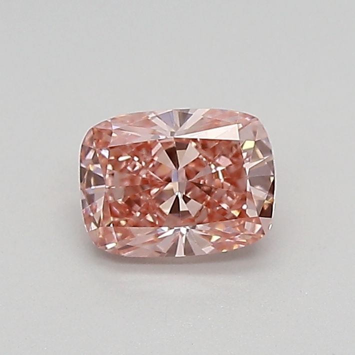 Cushion Fancy Vivid Pink Lab-grown Diamond 0.54ct VS2 loose diamond