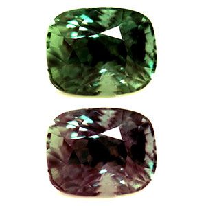 Cushion Green Alexandrite 0.6ct loose gemstone