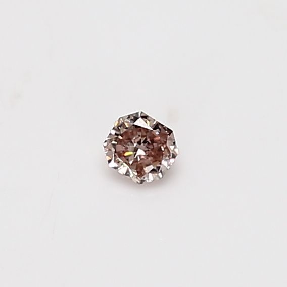 Radiant Fancy Brown Pink Natural Diamond 0.09ct loose diamond
